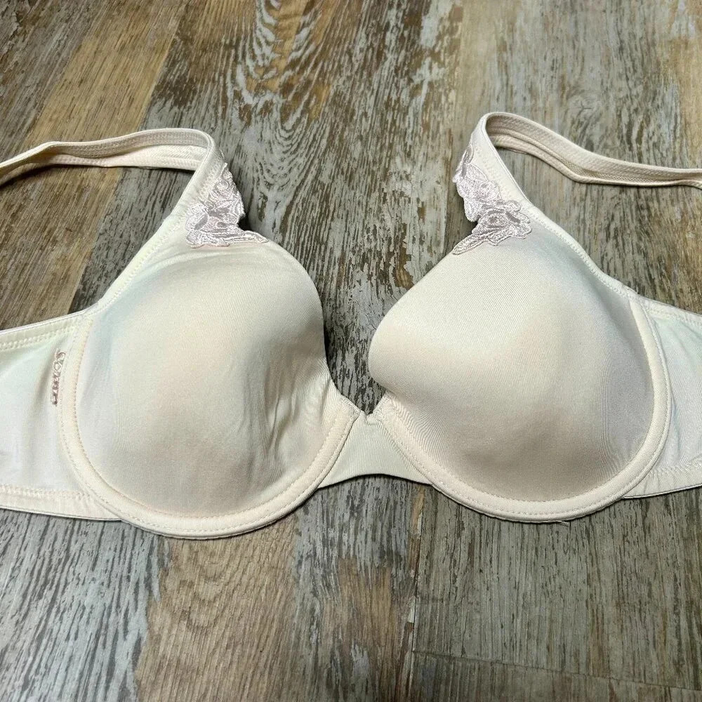 Soma Beige Lightly Padded Underwire T Shirt Bra Size 34C